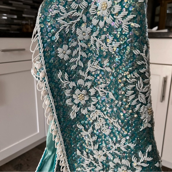 Stephen Chu 'Beaded Sweater Factory' lined sequin beaded sleeveless top M - Picture 10 of 12